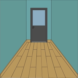 Lames de parquet dans le sens de la longueur du couloir ?