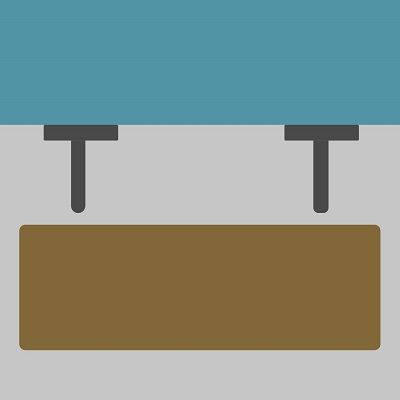 Enfilez la planche de l'étagère sur les tiges des supports