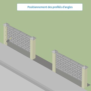 Application des profilés d'angle pour enduit de façade
