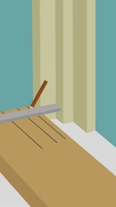 Poser un parquet autour d'une moulure ou d'un bâti de porte