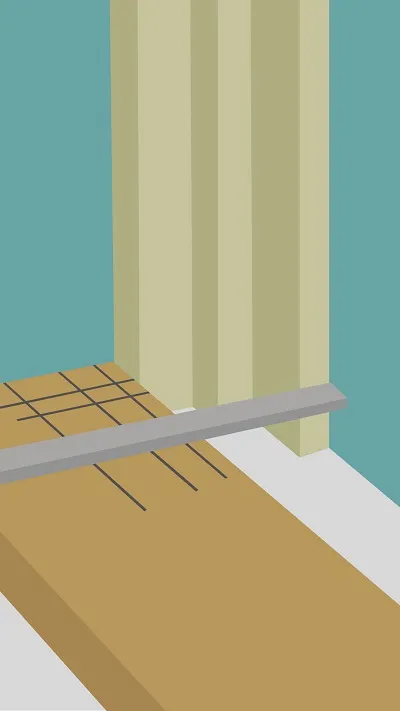 Mesurer et couper du parquet autour d'une moulure à 6 pans