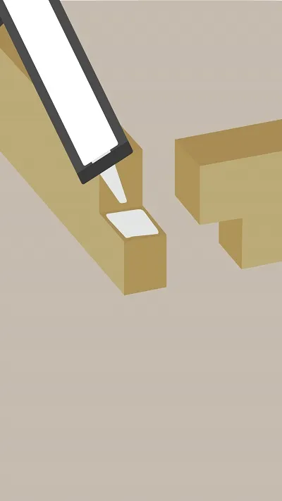 Réalisation d'une enture à mi-bois avec des tasseaux