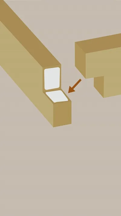 Fabrication d'un cadre élégant avec un assemblage à enture