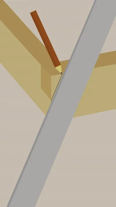 Former un angle droit solide avec des tasseaux en bois