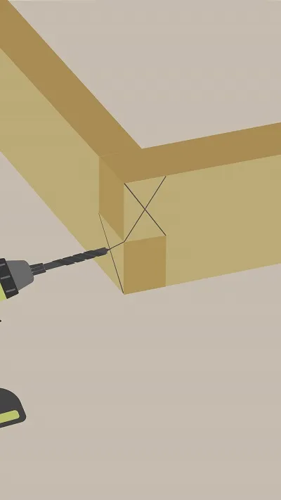 Fabriquer un angle droit avec des éléments en bois