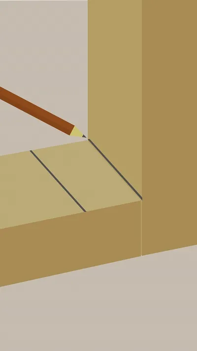 Conception d'un angle droit avec des tasseaux en bois